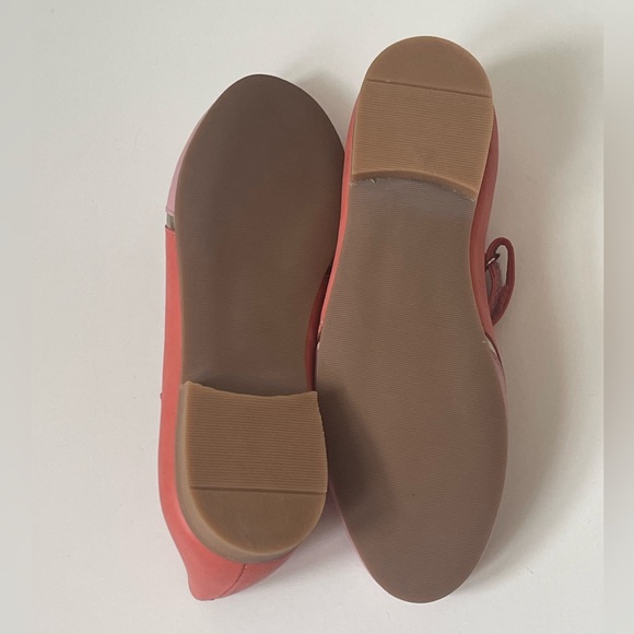 Lindo Girls’ Leather Coral & Pink Mary Jane Shoes - Picture 11 of 16